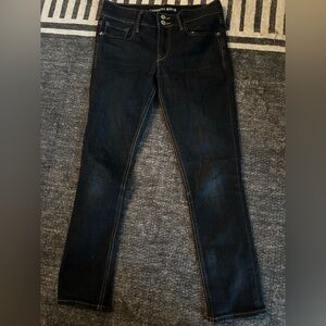 Express‎ Dark Wash Mid Rise Cropped Legging Women Jeans Size 4